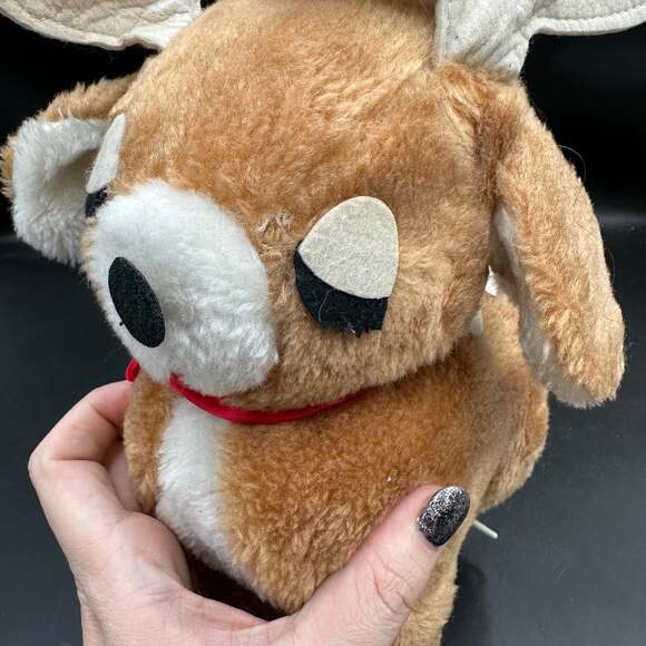 Vintage Christmas reindeer, snuggle ups, plush Treasure Master - Picture 3 of 9